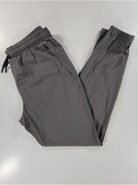 UNRL Mens Performance Joggers Gray Nylon Golf Tapered Stretch Medium Drawstring